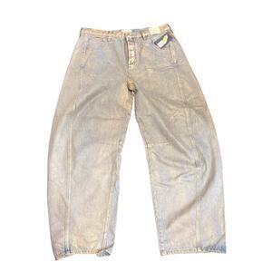 Universal Thread High-Rise Curved Leg Gold wash women's size 16 NWT